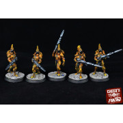 Space Elves - x5 Fire Warriors - Fantasy Cult Miniatures