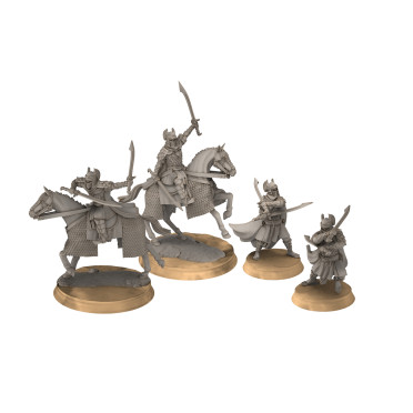 Dragon Army - 4x Dragon Army Guard - Foot and Mounted - Davale Games