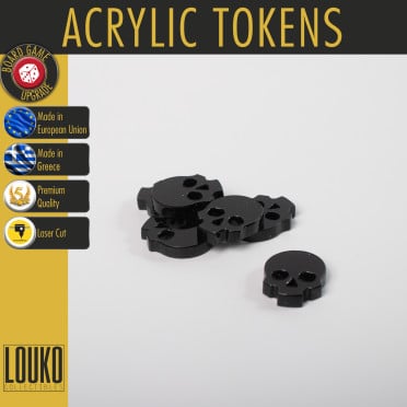 Upgrade Skull Acrylic Tokens