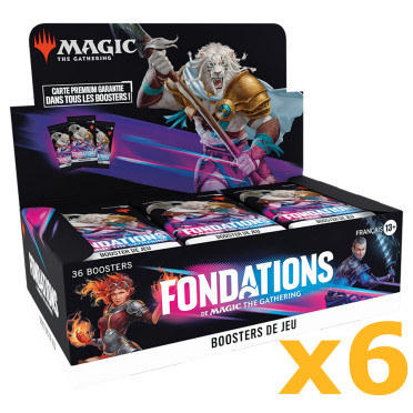 Magic The Gathering : Fondations - Lot de 6 Boites de 36 boosters de jeu