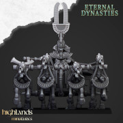 Highlands Miniatures - Eternal Dynasties - Mounted Grand Pharaoh x1