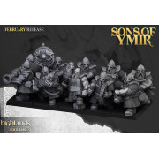 Highlands Miniatures - Sons of Ymir - Drake Dwarves x15