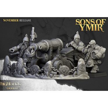 Highlands Miniatures - Sons of Ymir - Dwarf Flamethrower