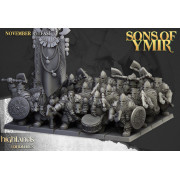 Highlands Miniatures - Sons of Ymir - Huskarl Dwarf Warriors x15