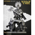 Highlands Miniatures - Sons of Ymir - King Ulrik on Shield Bearer x1 0