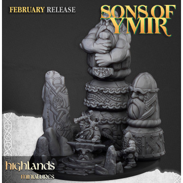 Highlands Miniatures - Sons of Ymir - Runic Anvil x1