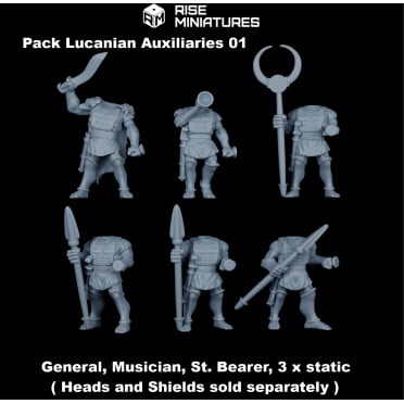 Rise Miniatures - Samnite Wars - Lucanian Auxiliaries - Bodies - 28mm