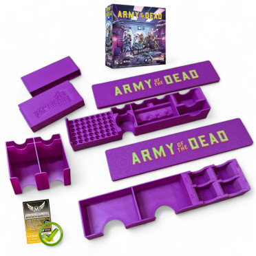 Zombicide Army of the Dead - Insert rangement fuschia compatible