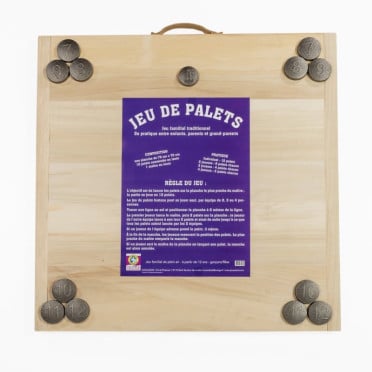 The Palets Breton - Wooden board + cast iron pucks