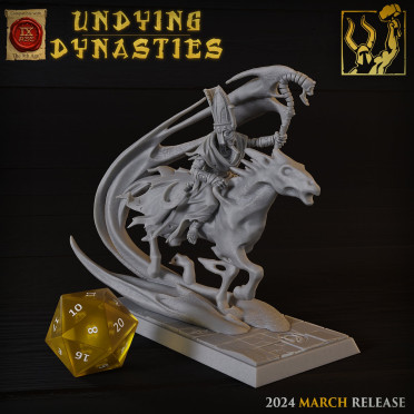 Titan Forge - Undying Dynasties - Sand Priest on Sand Horse