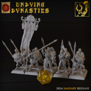 Titan Forge - Undying Dynasties - Sand Skeletons Lance & Bouclier