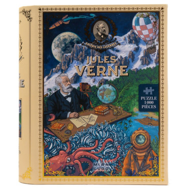 Puzzle - Galerie des Légendes : Jules Verne - 1000 pièces