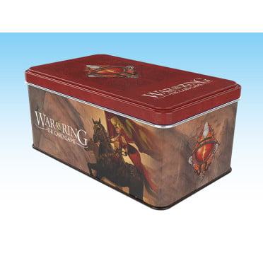 War of the Ring The Card Game - Shadow Card Box and Sleeves - Red Bannerman Version