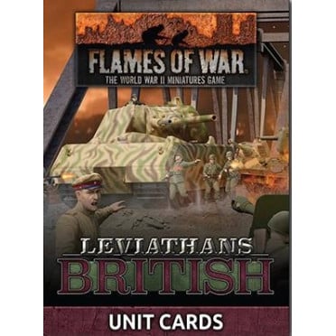 Flames of War - Late War Leviathans: British Unit Cards