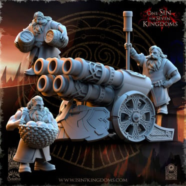 The Beholder Miniatures - Nains - Vulcano Battery