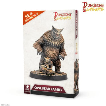 Dungeons & Lasers - Figurines - Owlbear Family