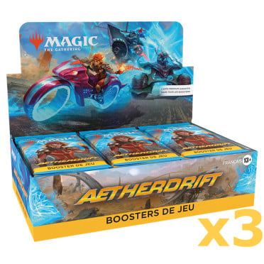 Magic The Gathering : Aetherdrift - Lot de 3 Boites de 30 boosters de jeu