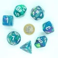 Set de 7 Dés Mega JDR Chessex : Festive Waterlily / White 0