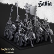 Highlands Miniatures - Gallia - Knights of Gallia with EMC