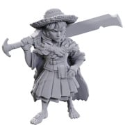 Pathfinder Deepcuts Unpainted Miniatures: Female Halfling Magus Low-Level