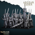 Highlands Miniatures - Aegean Elves - Swords of Messara with EMC 0