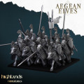 Highlands Miniatures - Aegean Elves -  Elves Mounted Lances with EMC 1