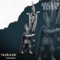 Highlands Miniatures - Aegean Elves - Mycenaean Guard with EMC 9