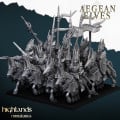 Highlands Miniatures - Aegean Elves - Elves Mounted Dragons with EMC 0