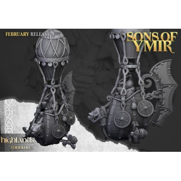 Highlands Miniatures - Sons Of Ymir - Dwarf Flying Machine Ballon