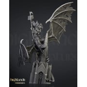 Highlands Miniatures - Transilvanya - Ezekiel, Lord Necromancer on Flying Monster