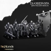 Highlands Miniatures - Transilvanya - Skeletal Guard Sword & Shield with EMC