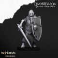 Highlands Miniatures - Transilvanya - Skeletal Guard Sword & Shield with EMC 8