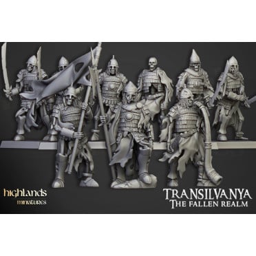 Highlands Miniatures - Transilvanya - Skeleton Boyar Guard Arm & Shield with EMC