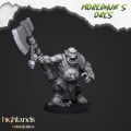 Highlands Miniatures - Moredhun's Orcs - Borgok Skullcrusher  Moredhun's Orcs  – Résine – Echelle 28-35mm 0