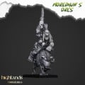 Highlands Miniatures - Moredhun's Orcs - Mounted Cave Orcs on Board  With EMC 3