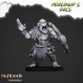 Highlands Miniatures - Moredhun's Orcs - Cave Orcs With Bow & EMC 3