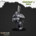 Highlands Miniatures - Moredhun's Orcs -  Armoured Orcs With EMC 13