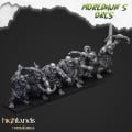 Highlands Miniatures - Moredhun's Orcs - Cave Orcs With Bow & EMC 6