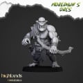 Highlands Miniatures - Moredhun's Orcs - Cave Orcs With Bow & EMC 8