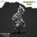 Highlands Miniatures - Moredhun's Orcs - Mounted Cave Orcs on Board  With EMC 9