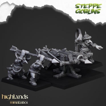 Highlands Miniatures - Steppe Goblins -  Steppe Goblin Big Crossbow