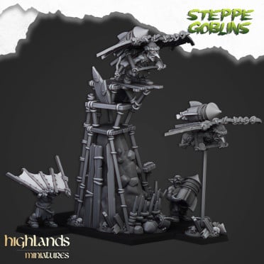 Highlands Miniatures - Steppe Goblins - Flying Steppe Goblins