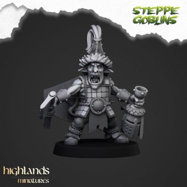 Highlands Miniatures - Steppe Goblins - Steppe Goblin Hero