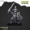 Highlands Miniatures - Steppe Goblins - Steppe Goblins with spears & EMC 2