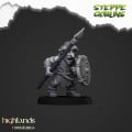 Highlands Miniatures - Steppe Goblins - Steppe Goblins with spears & EMC 7