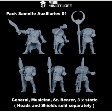 Rise Miniatures - Samnite Wars - Auxiliaires Samnites - Corps - 28mm