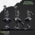 Highlands Miniatures - Eternal Dynasties - Mounted Ancient Guard on Great Snakes with EMC 0