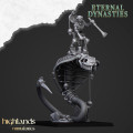 Highlands Miniatures - Eternal Dynasties - Mounted Ancient Guard on Great Snakes with EMC 10