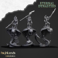 Highlands Miniatures - Eternal Dynasties - Mounted Ancient Guard on Great Snakes 4