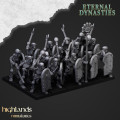 Highlands Miniatures - Eternal Dynasties - Ancient Skeletons with Hand Weapons & EMC 0